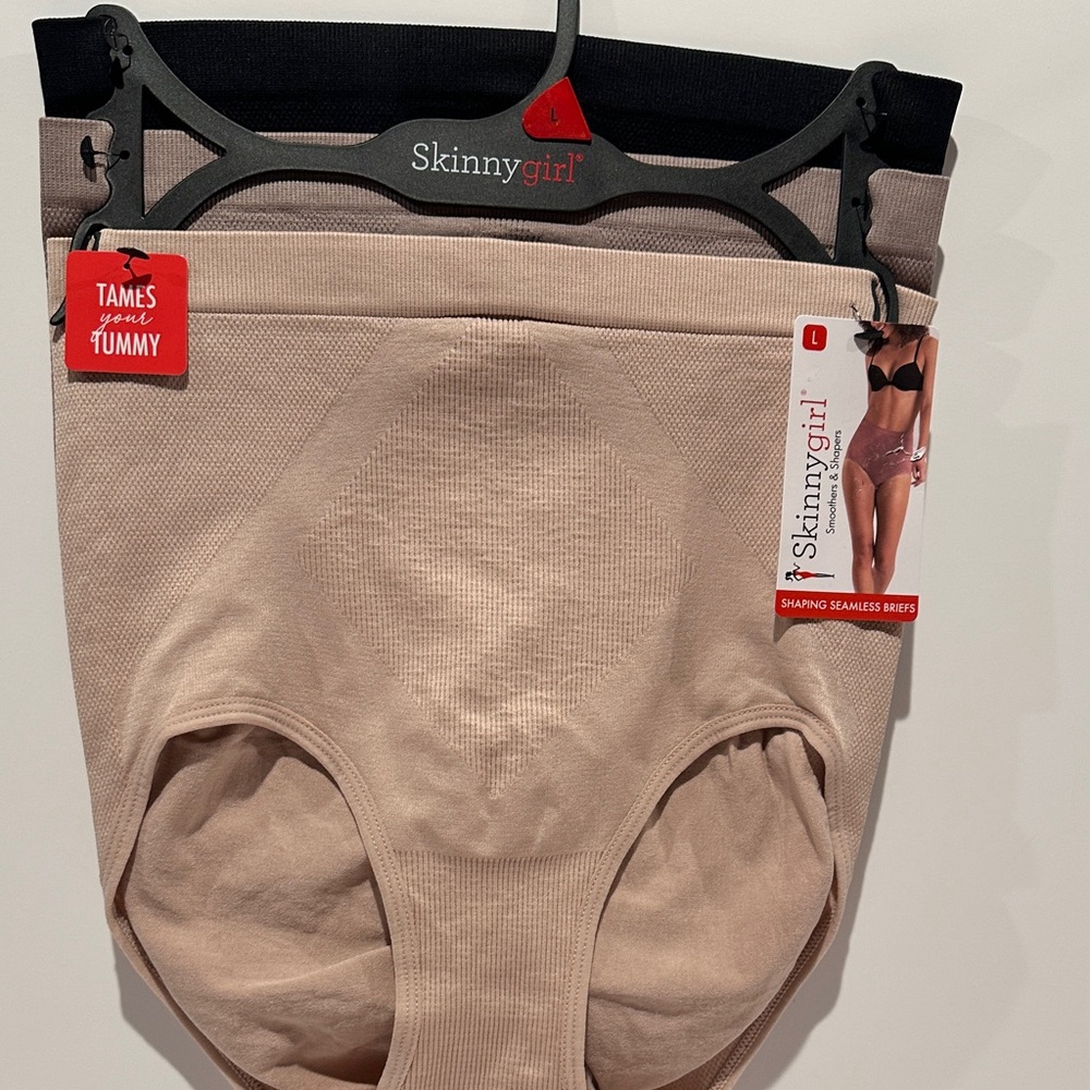 NWT Skinny Girl Shaping Seamless Briefs Set of (3). Tames your Tummy.